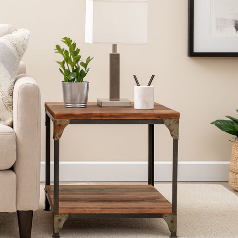 Monk Industrial Lamp Table