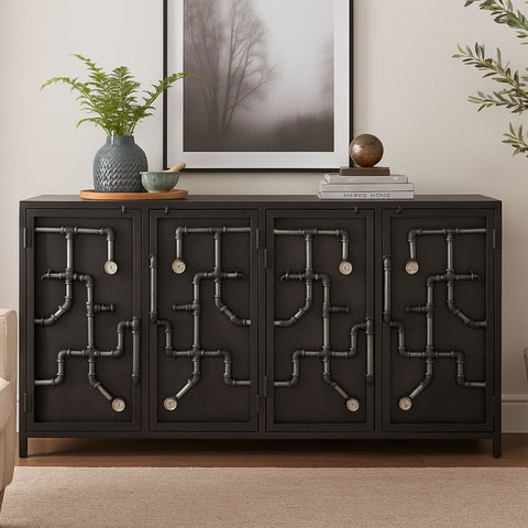 Reimann 4-Door Industrial Sideboard