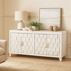 Alabaster Mosaic 4 Door Sideboard
