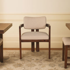 Modern Wooden Upholstered Dining Chair