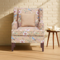 HC Single Seater Sofa – Floral Upholstery Armchair