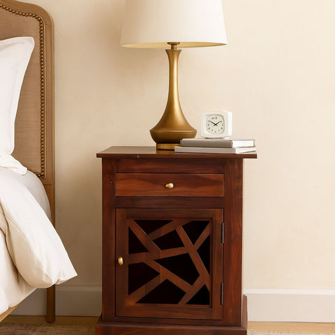 Blue City Sheesham Wood Night Stand