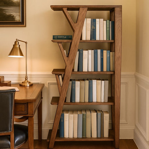 Liora Mango Wood Wooden Bookcase