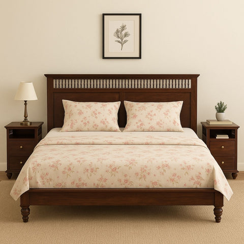 Amer Sheesham Wood King Size Bed