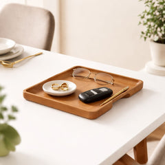 Zenith Solid Mango Wood Rectangular Serving Tray - Medium