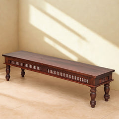 Rani Sheesham Wood Carved Dining Bench