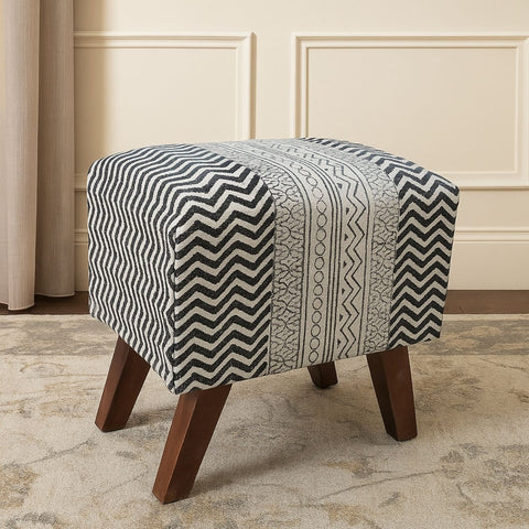 Annalise Wooden Upholstered Stool