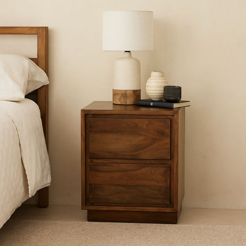 Poster Bedside with Two Drawers