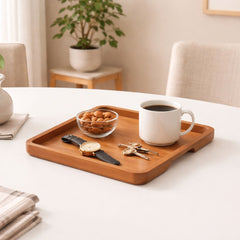 Zenith Solid Mango Wood Rectangular Serving Tray - Small