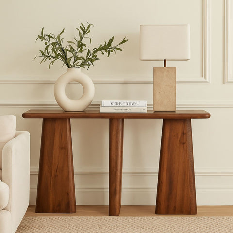 Minimalist Solid Wood Entryway Console