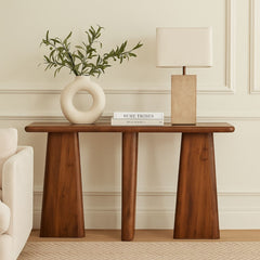Minimalist Solid Wood Entryway Console