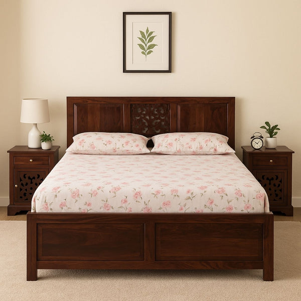 Tatva Sheesham Wood Queen Bed