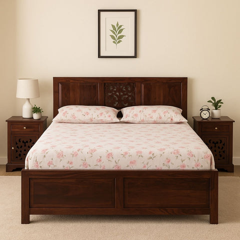 Tatva Sheesham Wood King Bed