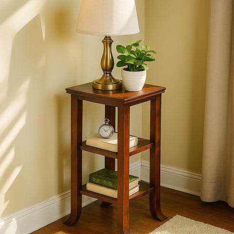 Sheetal Sheesham Wood Shelving Stool