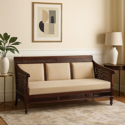 Lata 3 Seater Sheesham Wood Sofa