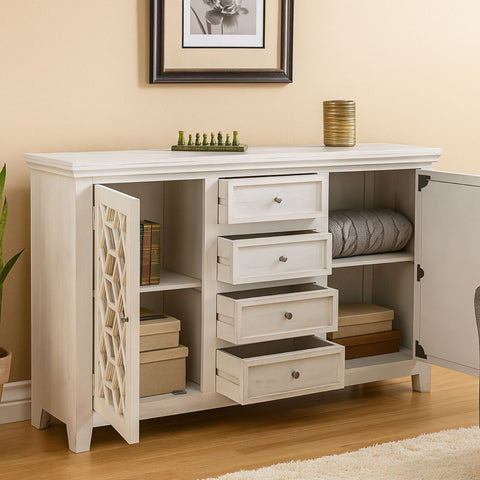 Lowell Louisa White Geometric Chest