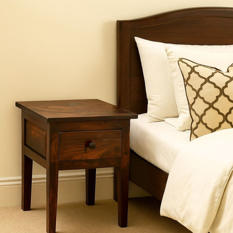 Tahoe Sheesham Wood 1-Drawer Lamp Table