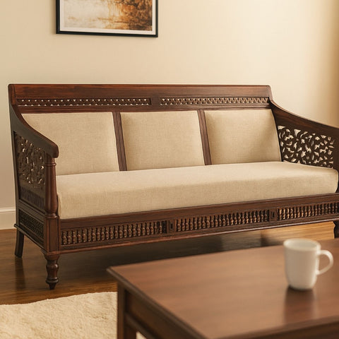 Lata 3 Seater Sheesham Wood Sofa