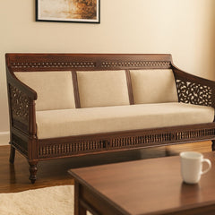Lata 3 Seater Sheesham Wood Sofa