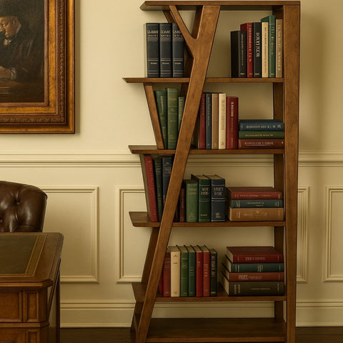 Liora Mango Wood Wooden Bookcase