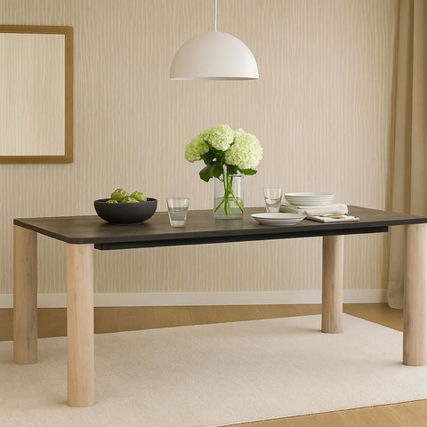 OAK 6-Seater Solid Wood Dining Table