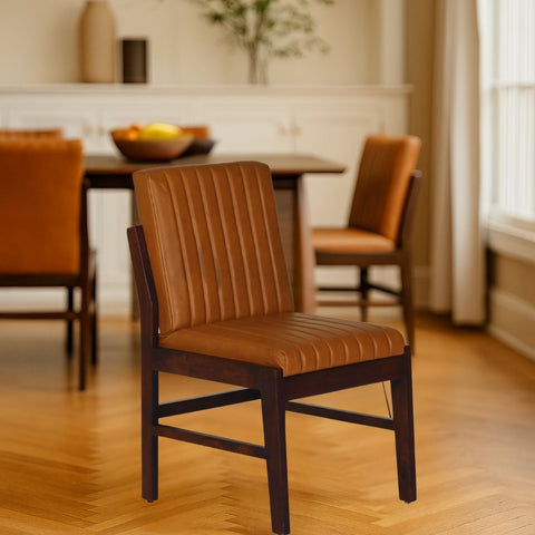 Wrenna Upholstered Leather Dining Chair