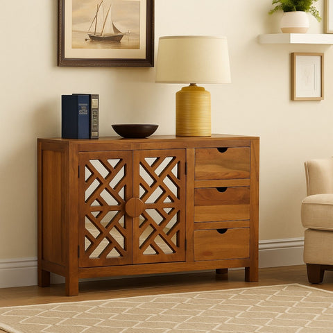 Kyson 3 Drawer / 2 Door Storage Chest