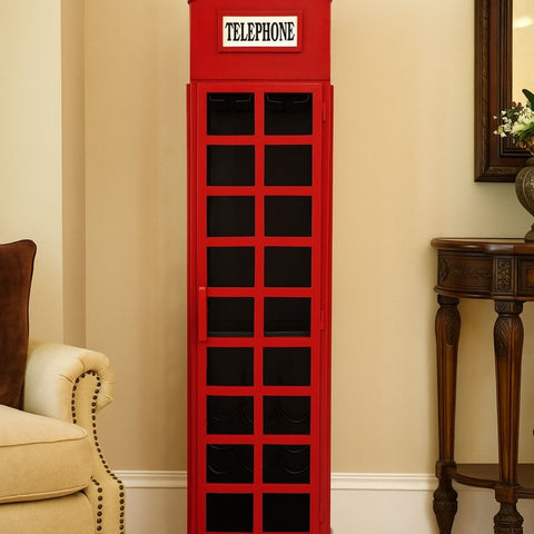 Cheshire Mango Wood Telephone Booth Bar Cabinet