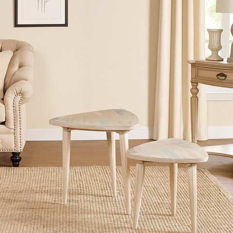 Parola Sheesham Wood Nesting Table Set