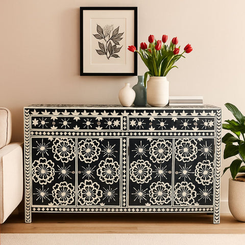 Zamora Bone Inlay Sideboard