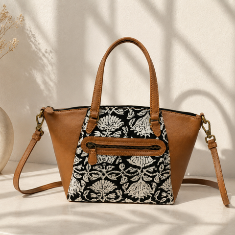 The Chestnut Floral Medium Tote