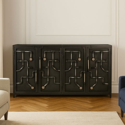 Reimann 4-Door Industrial Sideboard