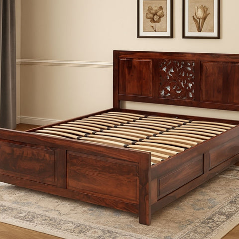 Tatva Sheesham Wood King Bed