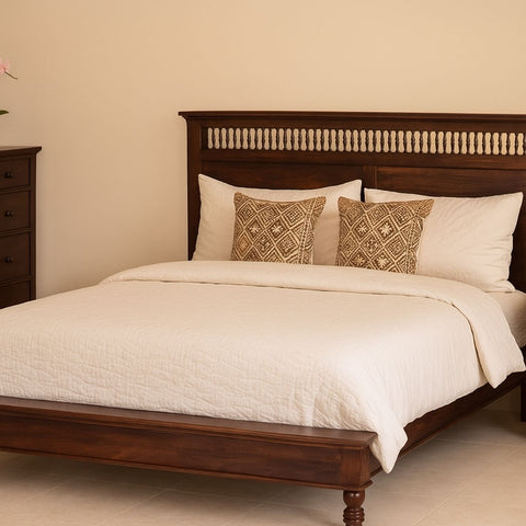 Amer Sheesham Wood King Size Bed