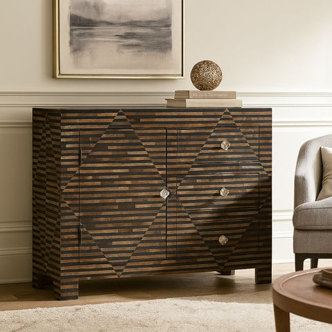 Modern Mosaic Inlaid Sideboard