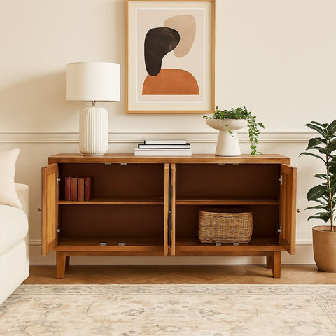 Liva Mango Wood Bone Inlay Chest