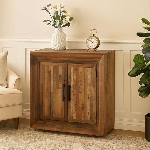 Uptown Rustic Framed Mango Wood Cabinet