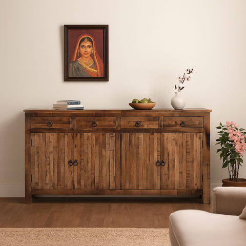 Vintage 4-Door Sideboard with Drawers