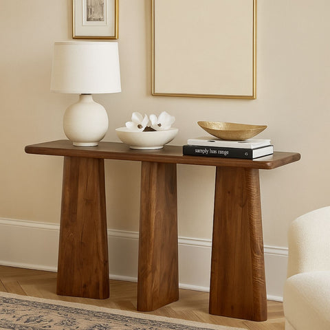 Minimalist Solid Wood Entryway Console