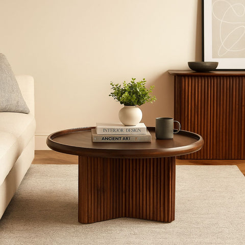 Paulsynn Solid Wood Coffee Table