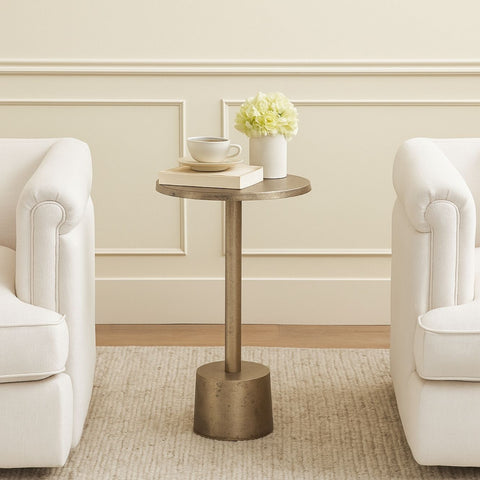 Modern Minimal Metal Accent End Table