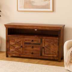 Mason Mango Wood 3-Drawer 2-Door Media Sideboard