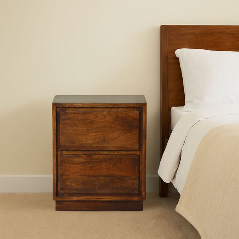 Poster Bedside with Two Drawers