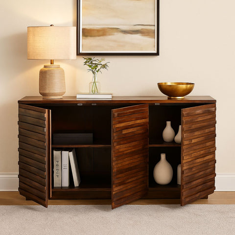 Sheesham Wood 3 Door Sideboard