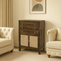 Rhys Mango Wood Cane Storage Chest