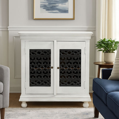 Guru Handcrafted 2-Door Jail-Style Server Cabinet