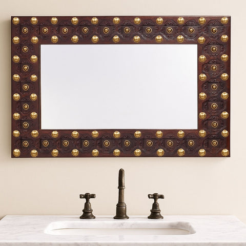 Haveli Sheesham Wood Wall Mirror
