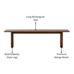 Olympia Mango Wood Dining Bench