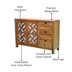 Kyson 3 Drawer / 2 Door Storage Chest