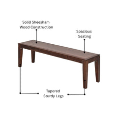 Varansi Sheesham Wood Dining Bench